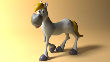  Cartoon Horse 3D Model