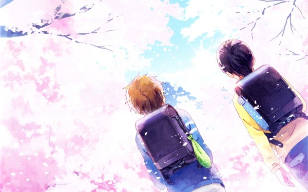 Anime Free! Haruka Nanase Makoto Tachibana HD Wallpaper | Background Image
