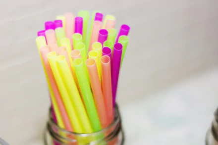 straw close-up photography colors HD Desktop Wallpaper | Background Image