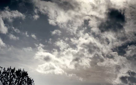 HD PC desktop wallpaper featuring a cloudy sky with subtle Nine Inch Nails music theme elements blending into the moody atmosphere.