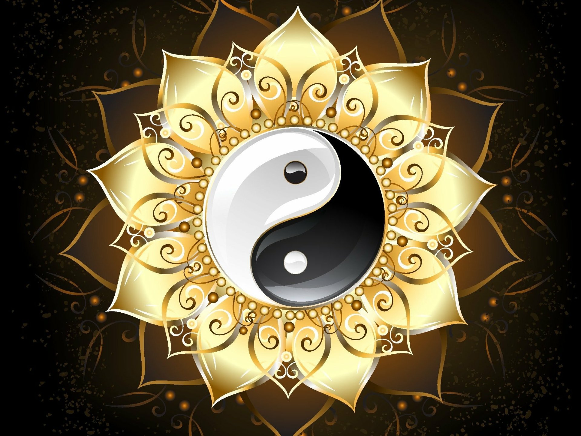 Download Religious Yin & Yang HD Wallpaper