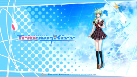 Anime Nekketsu Inou Bukatsu-tan Trigger Kiss HD Desktop Wallpaper | Background Image