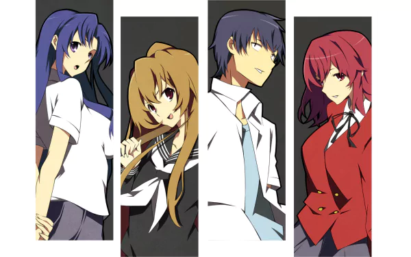 Minori Kushieda Ryuuji Takasu Taiga Aisaka Ami Kawashima Anime Toradora! HD Desktop Wallpaper | Background Image