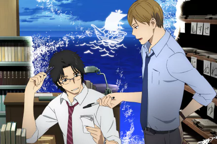 Mitsuya Majime Masashi Nishioka Anime The Great Passage HD Desktop Wallpaper | Background Image