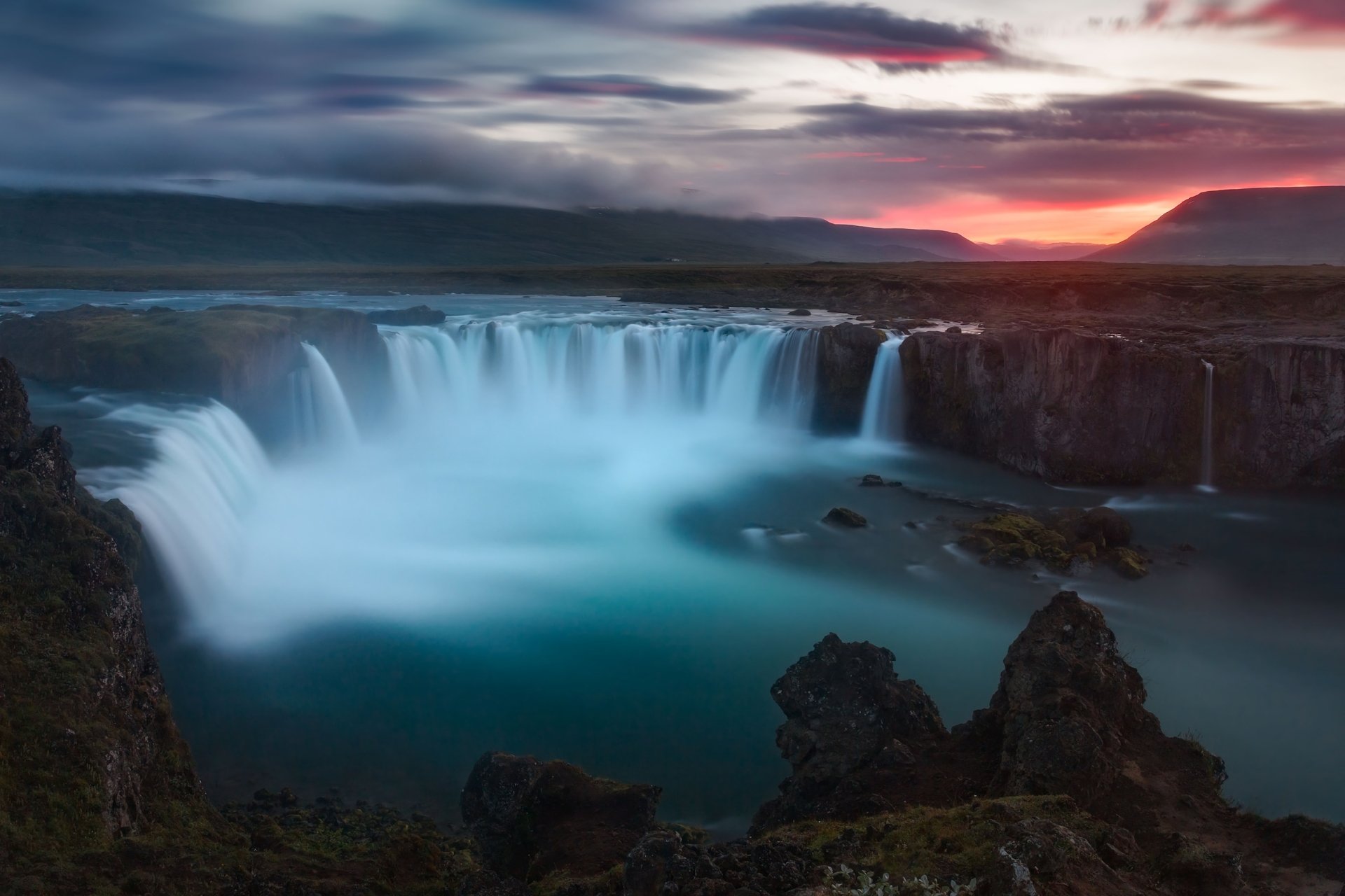 Download Iceland Waterfall Nature Goðafoss Hd Wallpaper 4598