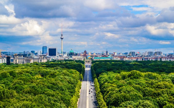 Man Made Road Germany Berlin Forest Green HD Wallpaper | Background Image