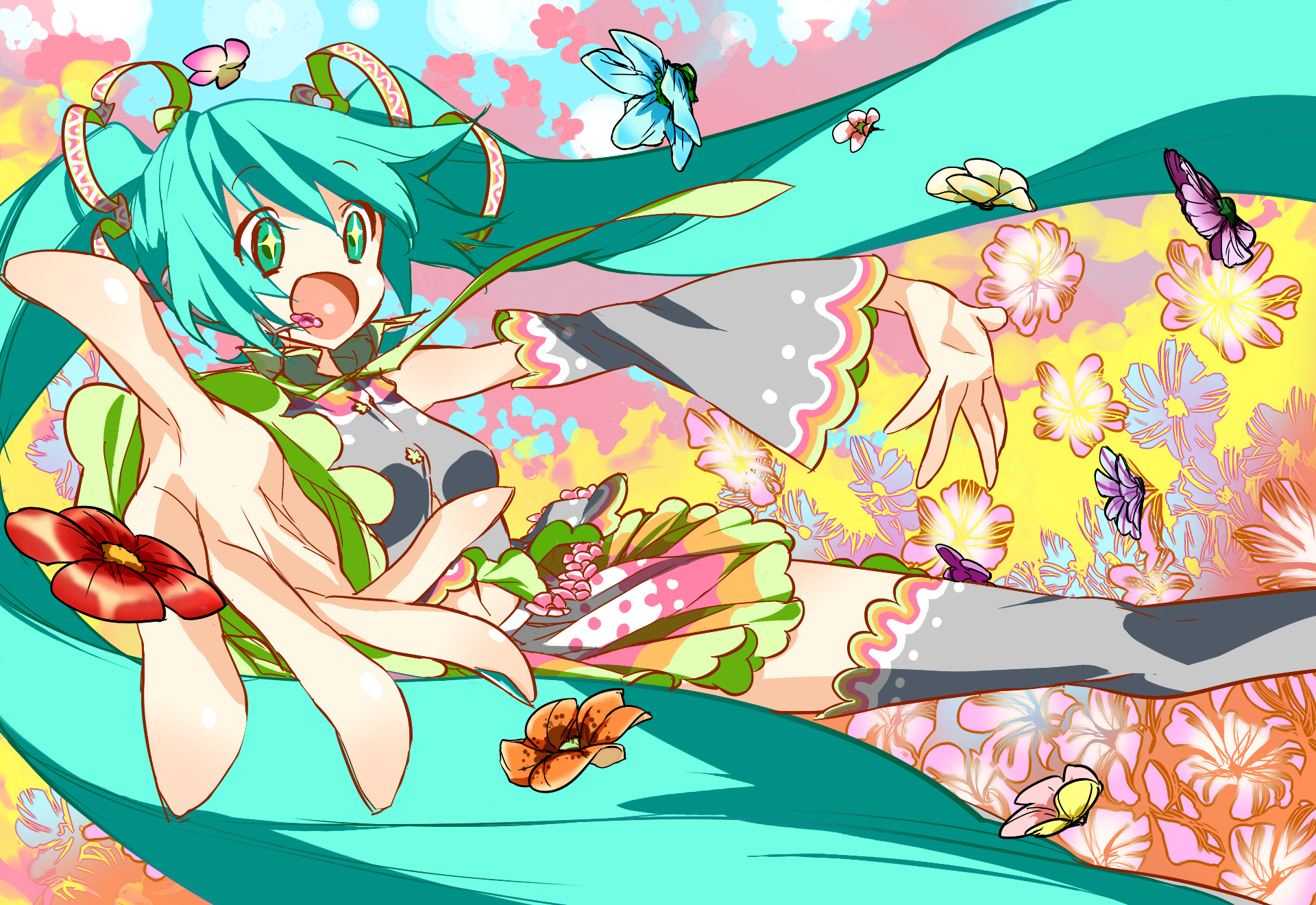 Download Hatsune Miku Anime Vocaloid HD Wallpaper