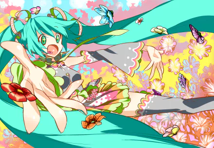 Hatsune Miku Anime Vocaloid HD Desktop Wallpaper | Background Image