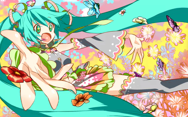 Hatsune Miku Anime Vocaloid HD Desktop Wallpaper | Background Image
