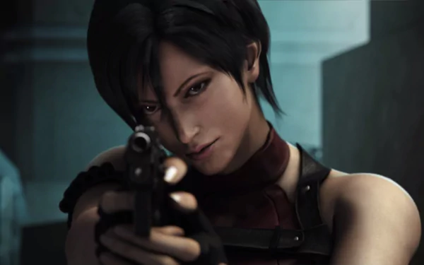 HD desktop wallpaper featuring Ada Wong from Resident Evil: Operation Raccoon City, showcasing her in a determined pose with a firearm, embodying the game's thrilling atmosphere.