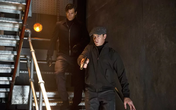 Illya Kuryakin Armie Hammer Napoleon Solo Henry Cavill movie The Man from U.N.C.L.E. HD Desktop Wallpaper | Background Image