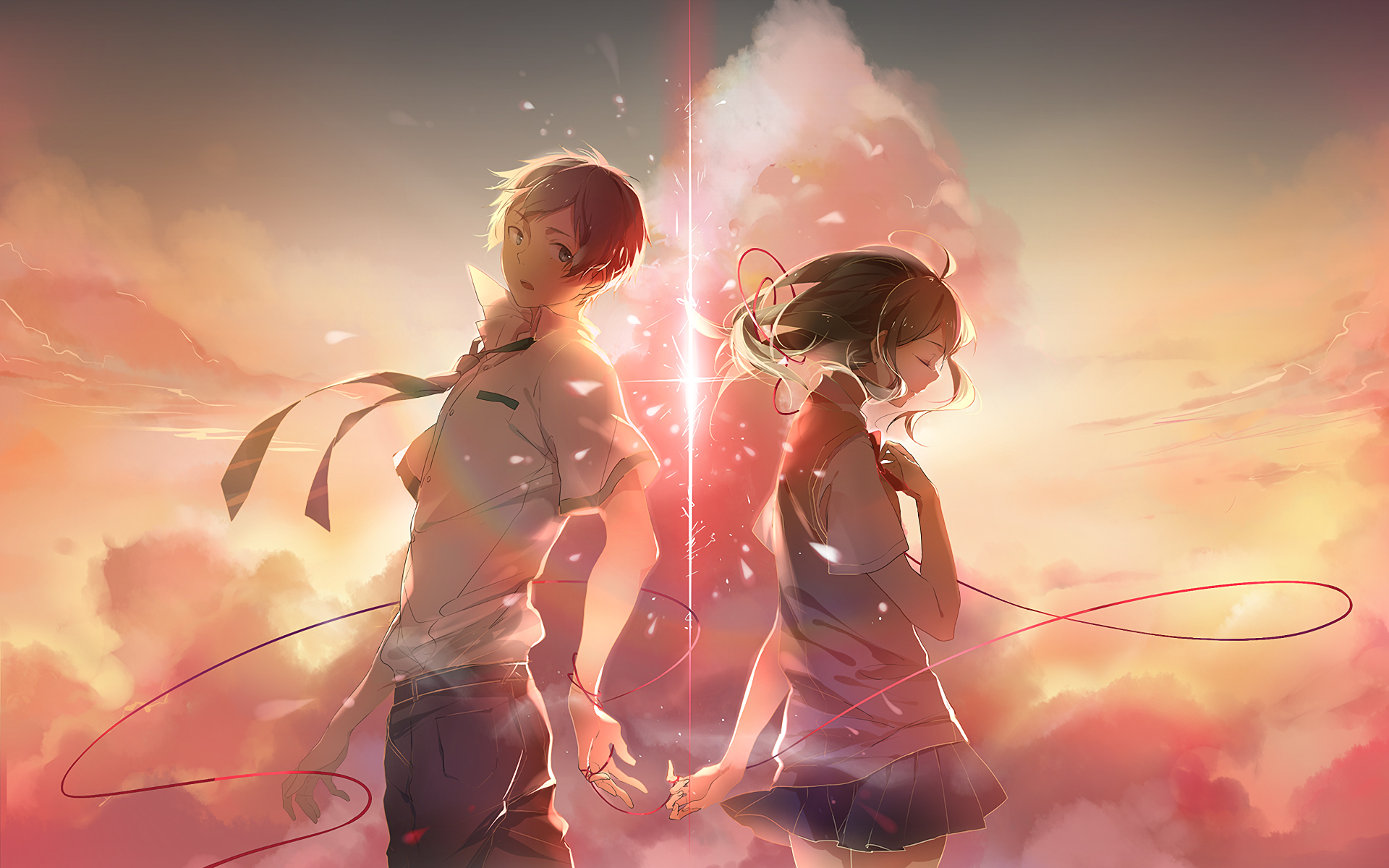 Your Name Taki Mitsuha HD Wallpaper By Eyokiki