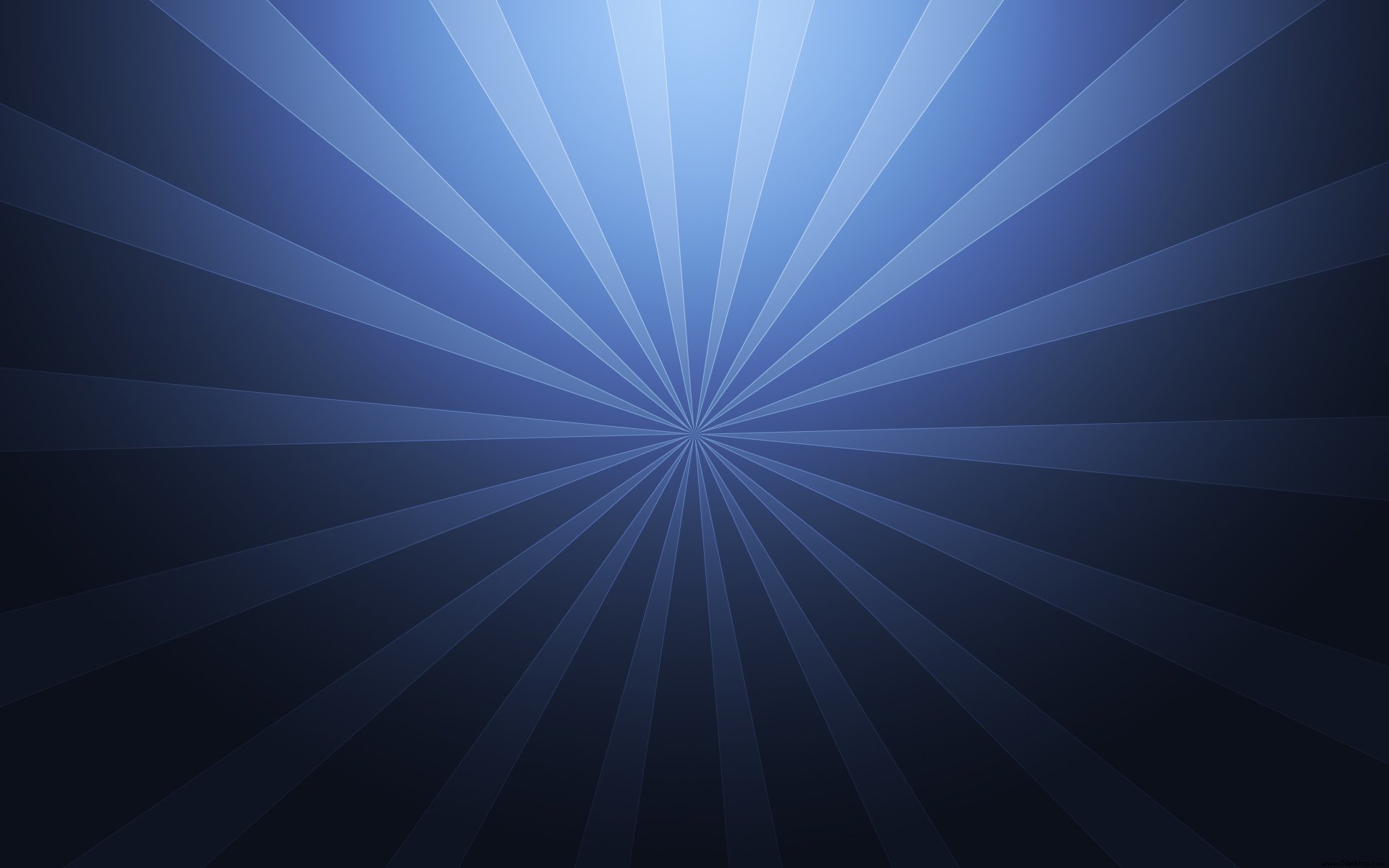 Abstract HD desktop wallpaper featuring a gradient of blue with radiating stripes creating a dynamic and visually appealing background.