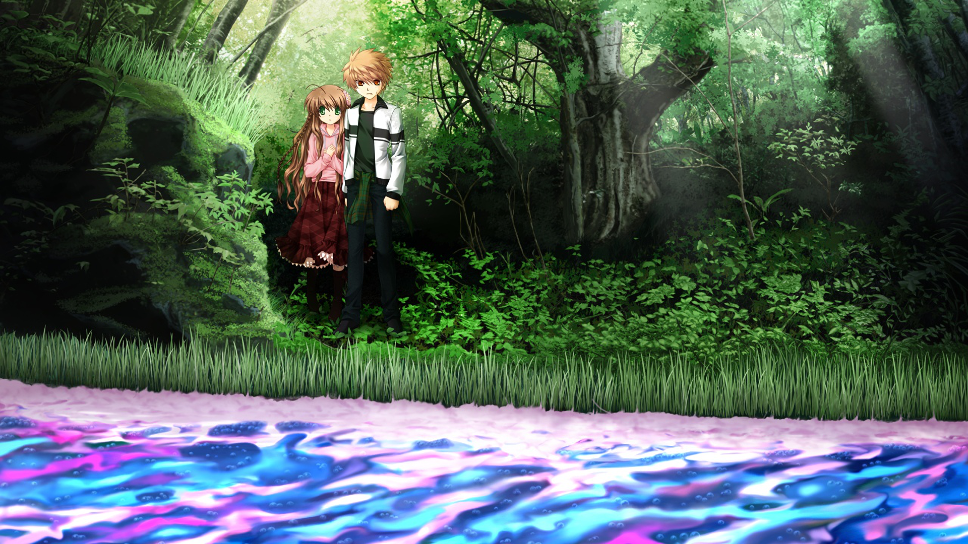 Download Anime Rewrite HD Wallpaper | 1920x1080 | Wallpaper Abyss
