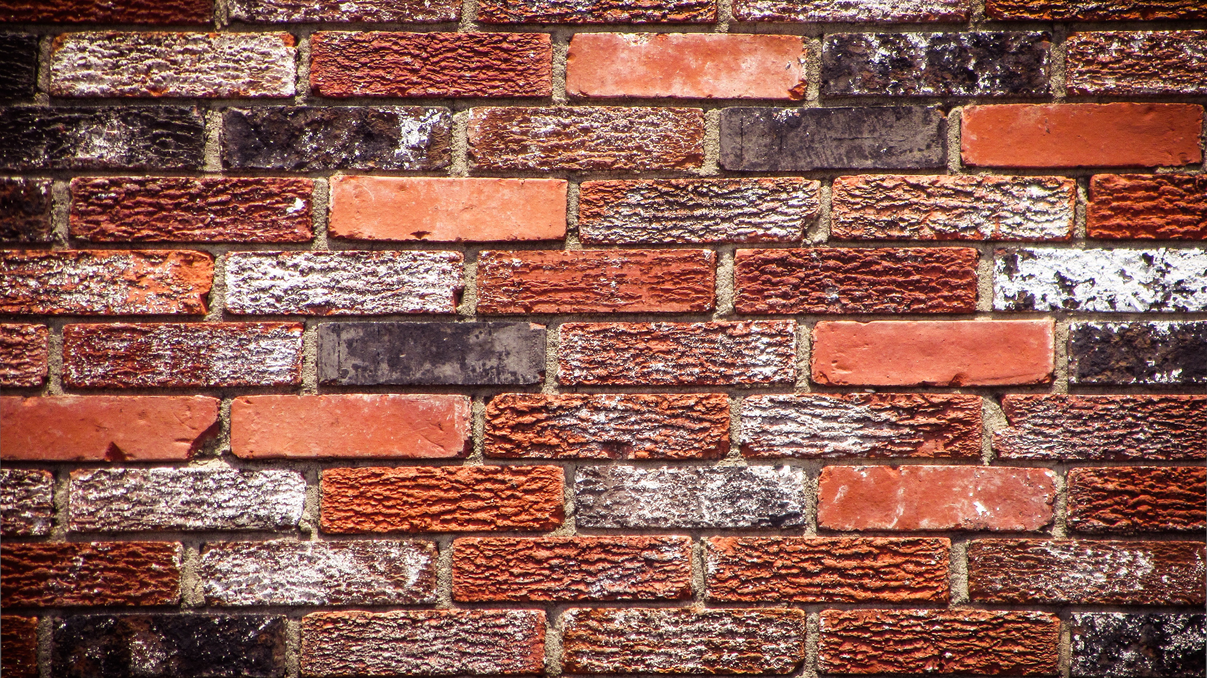 Aged Variegated Brick Wallpaper for Walls | Realistic Bricks