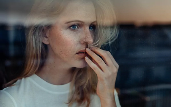 freckles blue eyes blonde woman model HD Desktop Wallpaper | Background Image