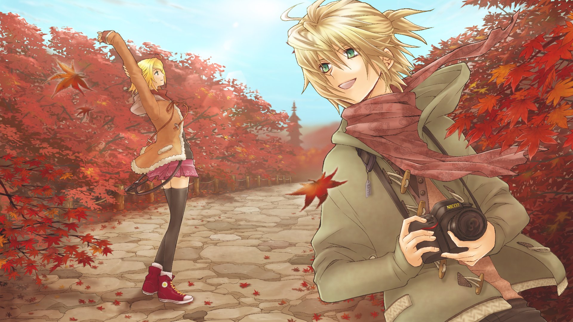 Download Rin Kagamine Len Kagamine Anime Vocaloid HD Wallpaper by SHIRANO
