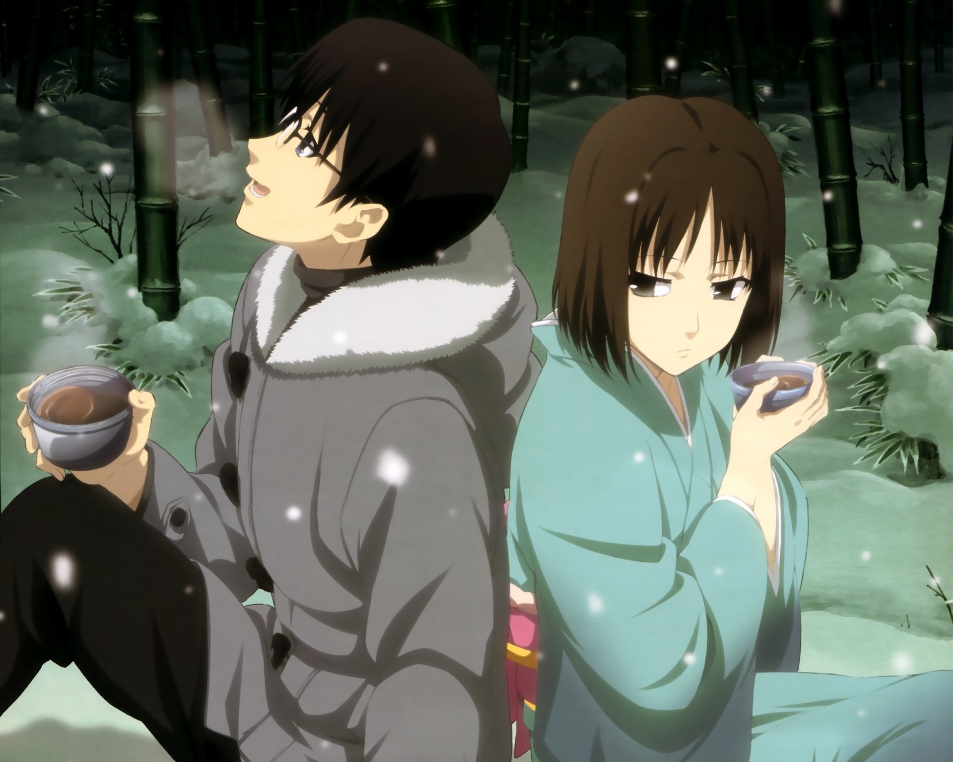 Download Shiki Ryougi Mikiya Kokutou Anime The Garden Of Sinners HD Wallpaper