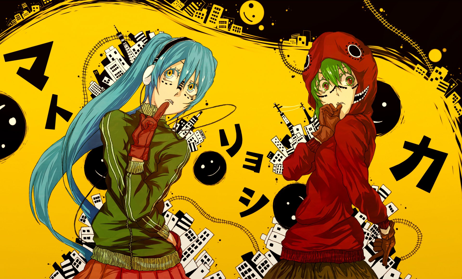 Download Matryoshka (Vocaloid) GUMI (Vocaloid) Hatsune Miku Anime Vocaloid HD Wallpaper