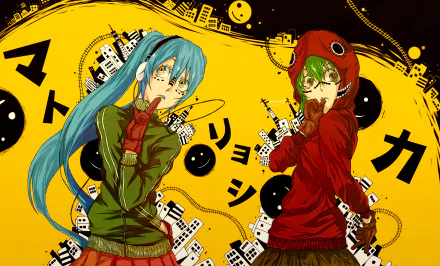 Matryoshka (Vocaloid) GUMI (Vocaloid) Hatsune Miku Anime Vocaloid HD Desktop Wallpaper | Background Image
