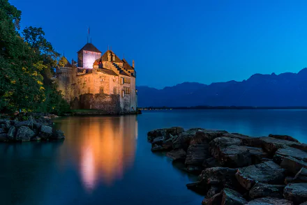  Chillon Castle in Switzerland
