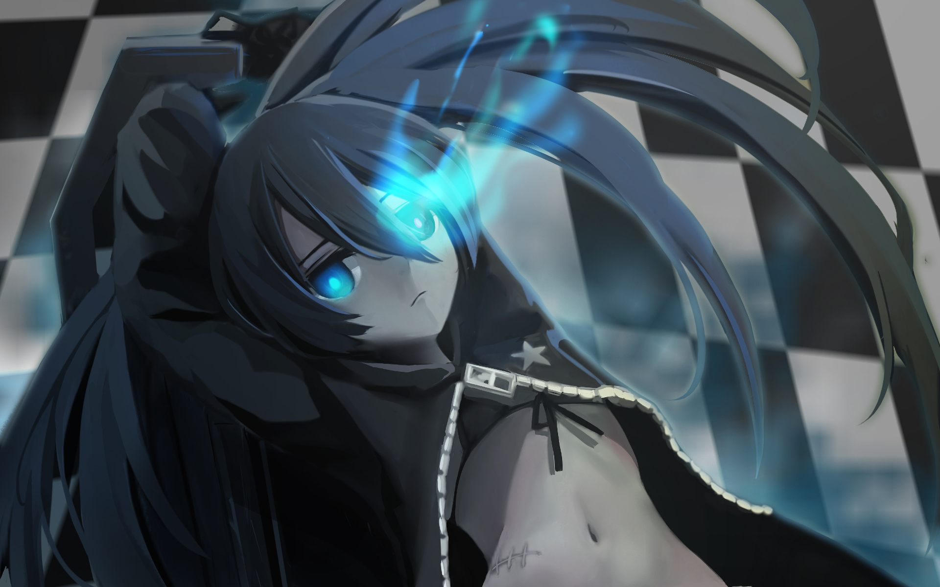 Download Mato Kuroi Anime Black Rock Shooter Hd Wallpaper By Magicians