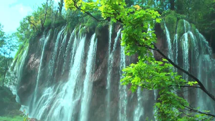  Waterfall at Plitvice Lakes National Park in Croatia