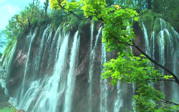  Waterfall at Plitvice Lakes National Park in Croatia