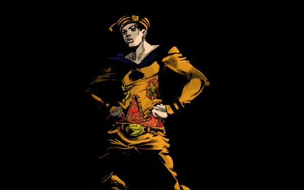 Gappy (Jojo's Bizarre Adventure) Josuke Higashikata Anime Jojo's Bizarre Adventure HD Desktop Wallpaper | Background Image