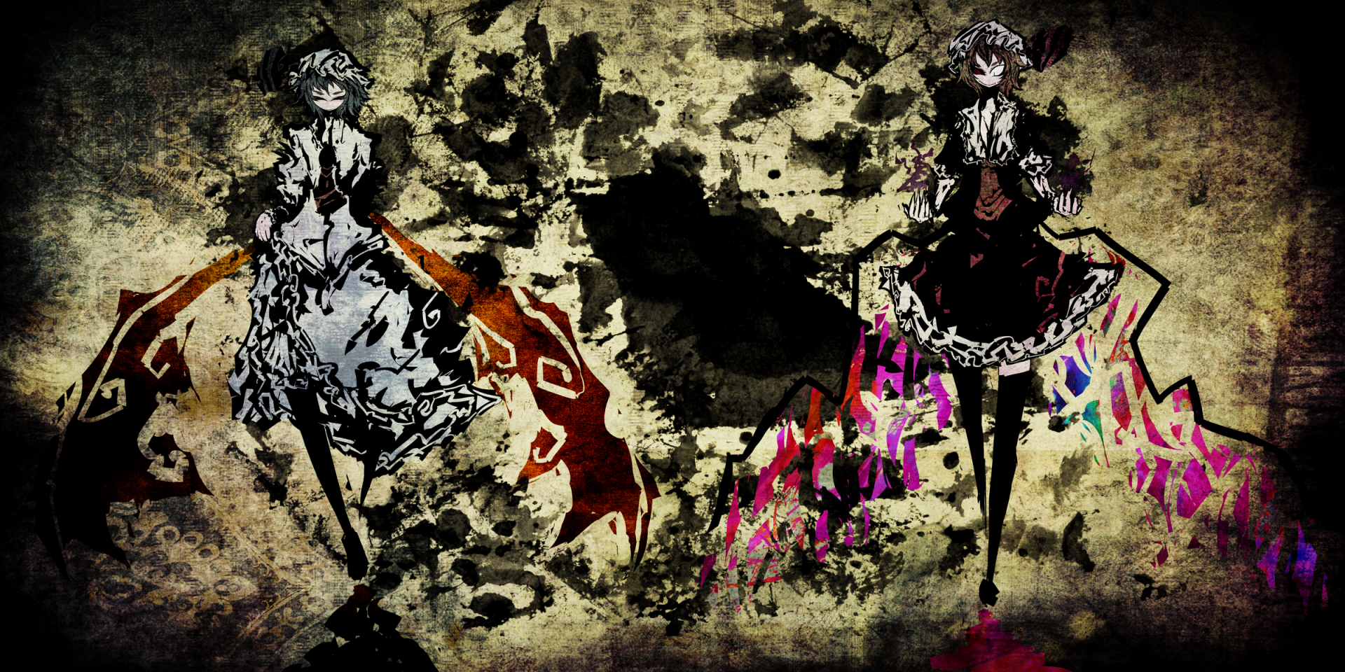 Download Flandre Scarlet Remilia Scarlet Anime Touhou HD Wallpaper by f7 (eiki)