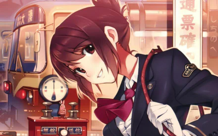 Aoi Sakurai Anime Rail Wars! HD Desktop Wallpaper | Background Image