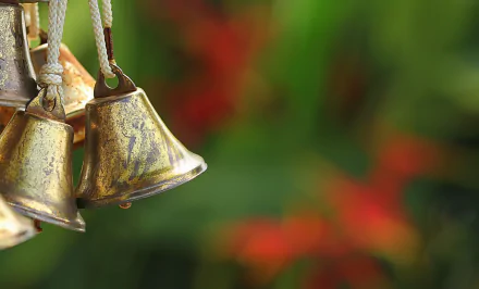 blur close-up man made bell HD Desktop Wallpaper | Background Image