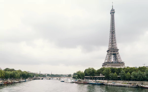 seine France Paris river monument man made Eiffel Tower HD Desktop Wallpaper | Background Image