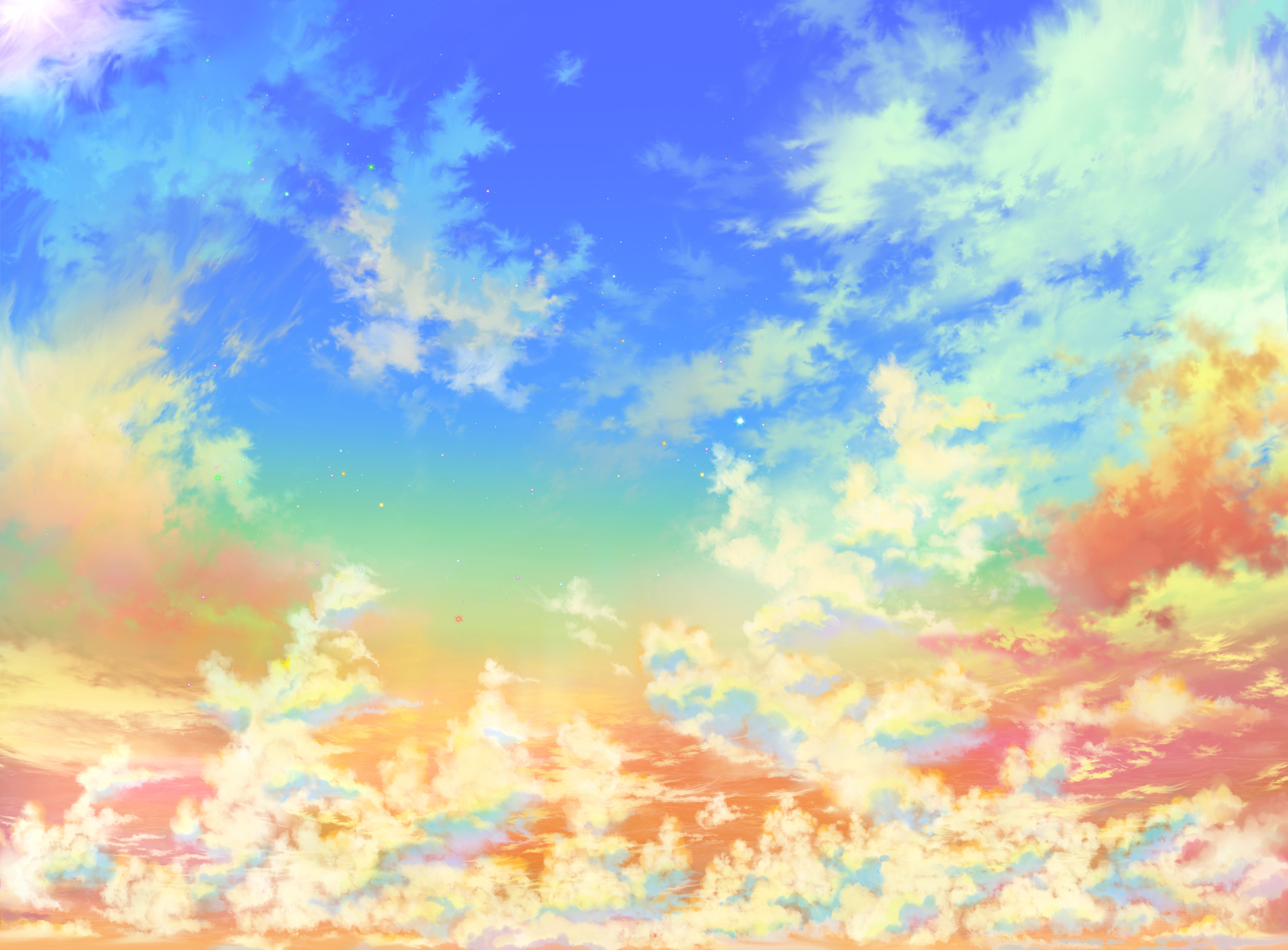 Anime Sky HD Wallpaper