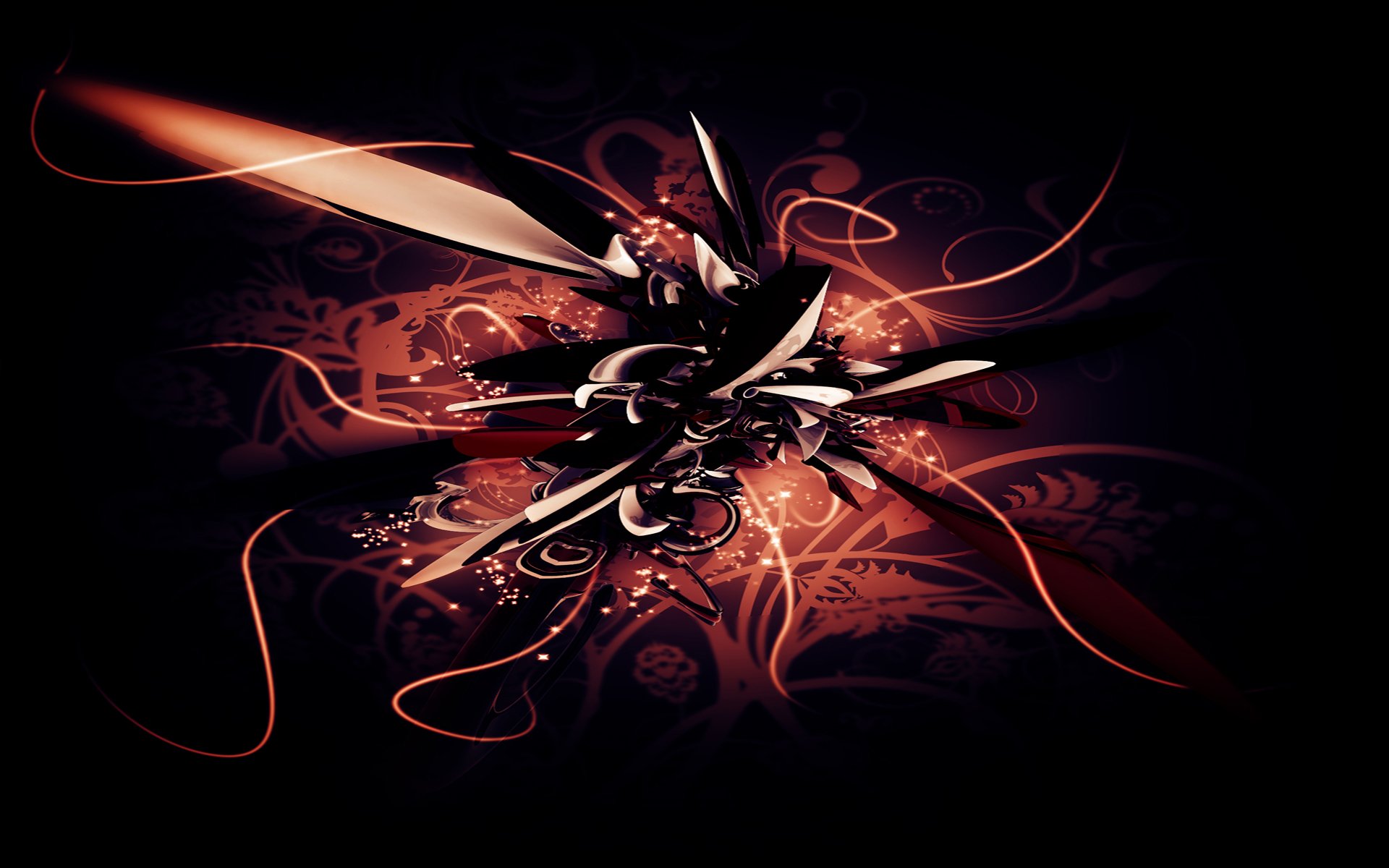 Download Swirl Flower Artistic Vector HD Wallpaper