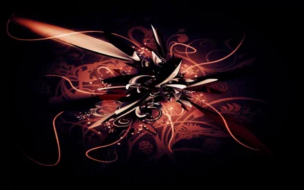 swirl flower artistic vector HD Desktop Wallpaper | Background Image