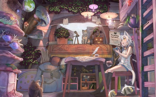 Anime Room HD Wallpaper | Background Image