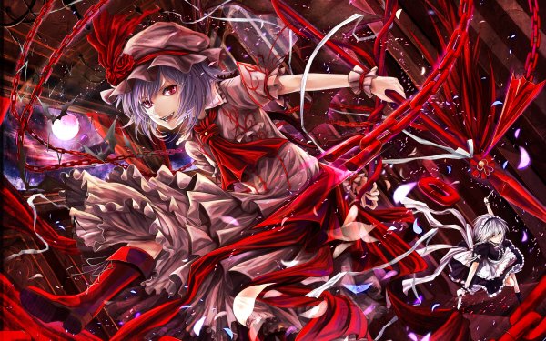 Anime Touhou Sakuya Izayoi Remilia Scarlet HD Wallpaper | Background Image