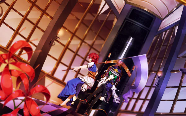 Komachi Onozuka Eiki Shiki Anime Touhou HD Desktop Wallpaper | Background Image