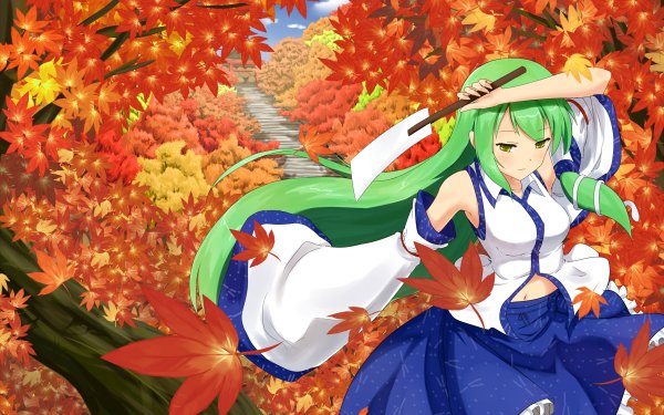 Anime Touhou Sanae Kochiya HD Wallpaper | Background Image