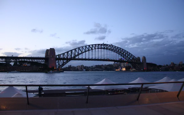 sydney harbour Australia twilight dusk man made Sydney Harbour Bridge HD Desktop Wallpaper | Background Image