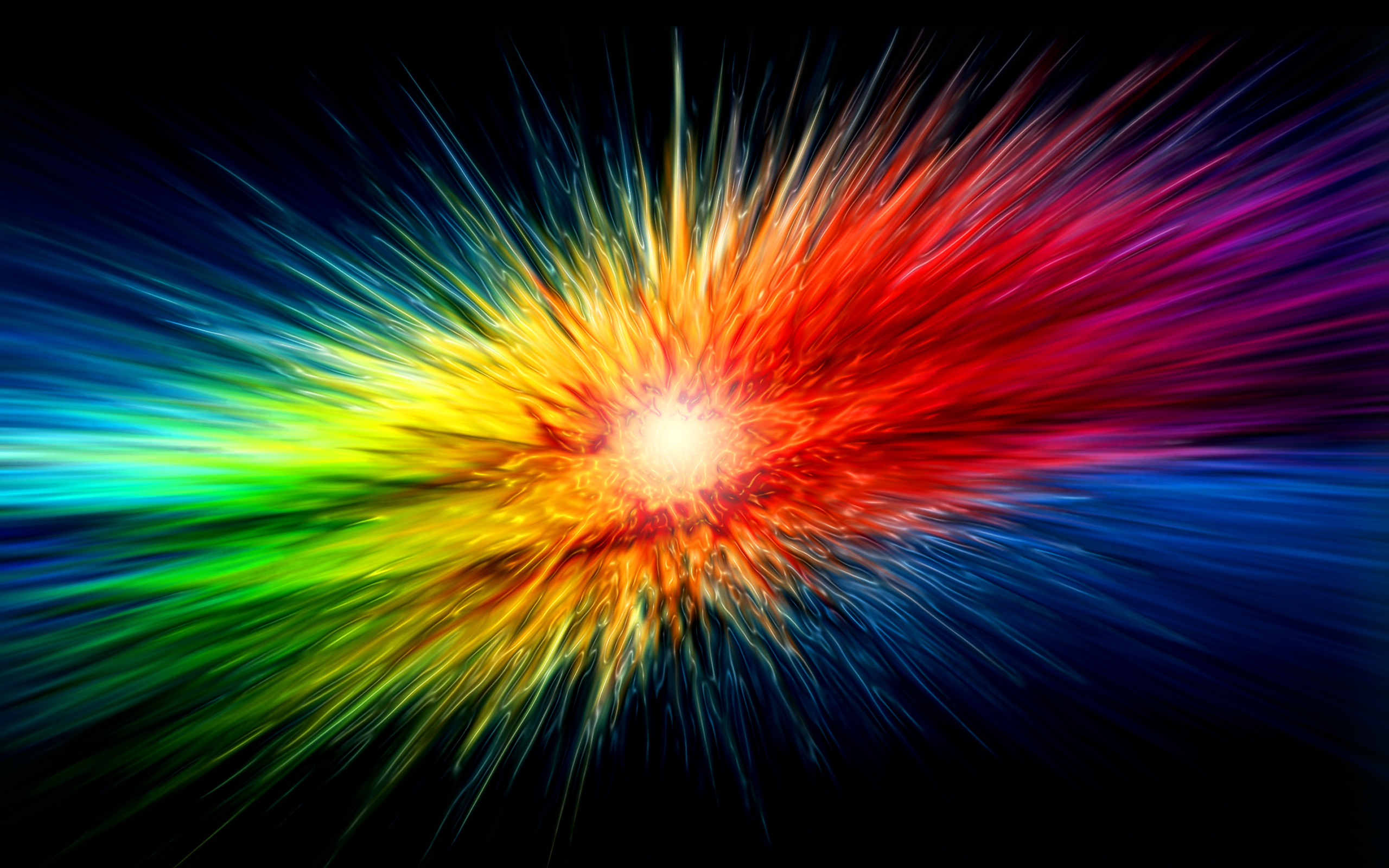 Vibrant color explosion abstract HD wallpaper for desktop background.