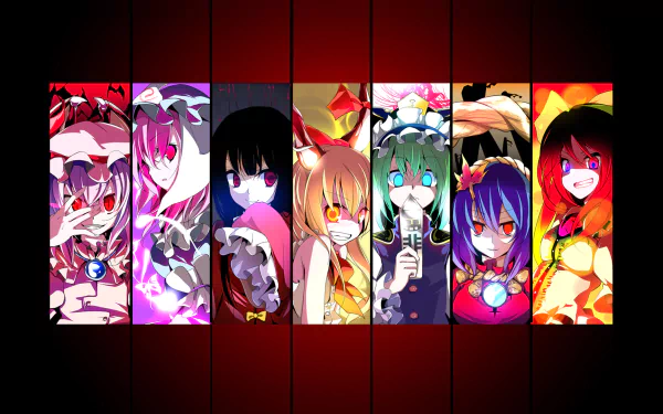 Utsuho Reiuji Shikieiki Yamaxanadu Suika Ibuki Kaguya Houraisan Yuyuko Saigyouji Remilia Scarlet Anime Touhou HD Desktop Wallpaper | Background Image