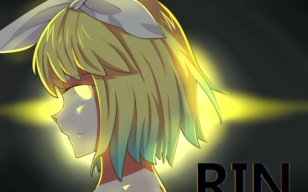 Rin Kagamine Anime Vocaloid HD Desktop Wallpaper | Background Image