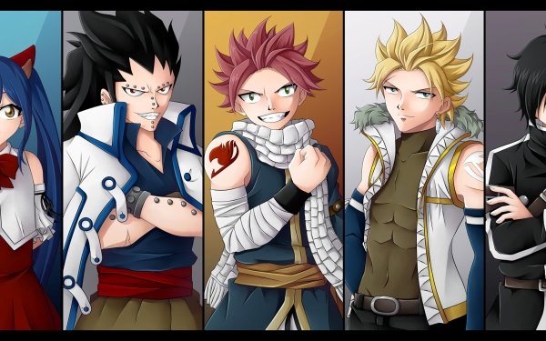 Anime Fairy Tail Wendy Marvell Gajeel Redfox Natsu Dragneel Sting Eucliffe Rogue Cheney HD Wallpaper | Background Image