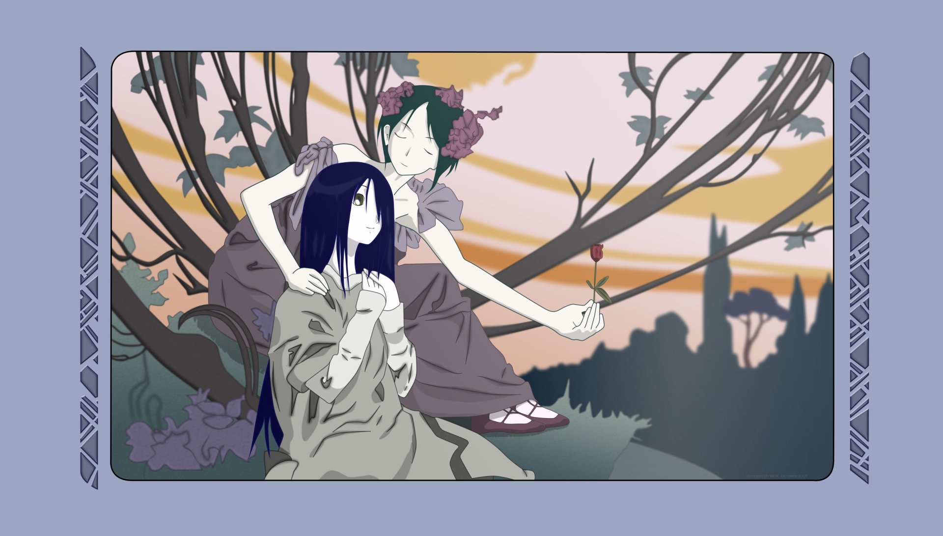 Download Chie Arai Kiri Komori Anime Sayonara Zetsubou-Sensei 4k Ultra HD Wallpaper
