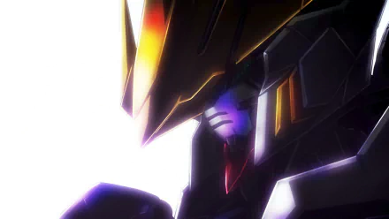 Gundam Barbatos from *Mobile Suit Gundam: Iron-Blooded Orphans*, depicted in a striking HD wallpaper featuring dynamic lighting and detail.