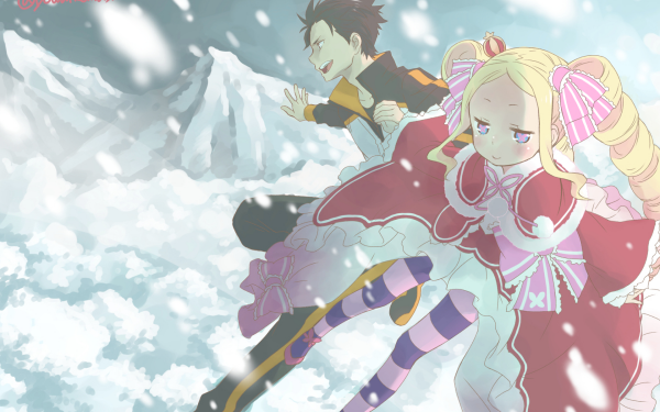 Anime Re:ZERO -Starting Life in Another World- Beatrice Subaru Natsuki HD Wallpaper | Background Image