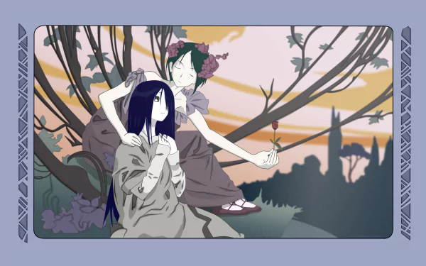 Chie Arai Kiri Komori Anime Sayonara Zetsubou-Sensei HD Desktop Wallpaper | Background Image