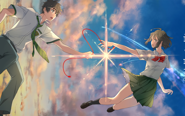 Anime Your Name. Mitsuha Miyamizu Taki Tachibana Kimi No Na Wa. HD Wallpaper | Background Image